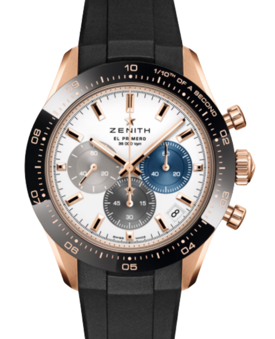 Zenith Chronomaster Sport El Primero Rose Gold/Ceramic 41mm White Dial 18.3100.3600/69.R951