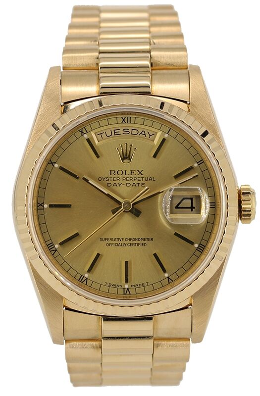 Rolex Day-Date 36 36 mm 18238-2 Yellow Gold Champagne