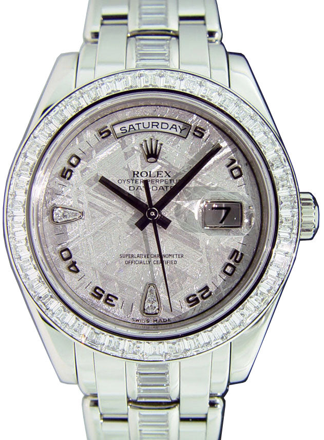 Rolex Day-Date Special Edition 18956-MTRDDO 39mm Meteorite Diamond Platinum Diamond Oyster - BRAND NEW