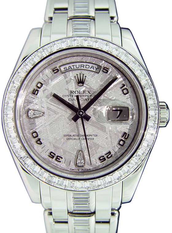 Rolex Day-Date Special Edition 18956-MTRDDO 39mm Meteorite Diamond Platinum Diamond Oyster - BRAND NEW