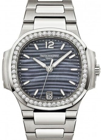 Patek Philippe Nautilus 40 mm 7018/1A-010 Steel/Diamonds Blue