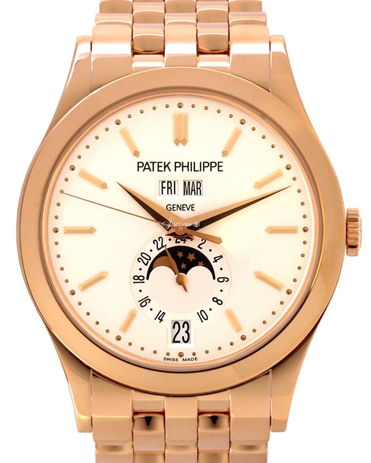 Patek Philippe Complications 38.5 mm 5396/1R-010 Rose Gold Silver Opaline
