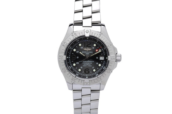 Breitling Superocean A17360 Steelfish Men's 42mm Black Stainless Steel Pro 2