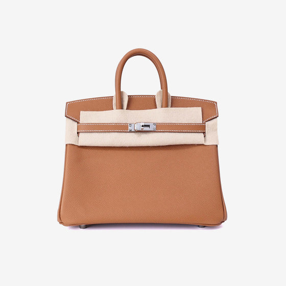 Hermes Birkin 25 Epsom Gold Palladium Hardware - BRAND NEW