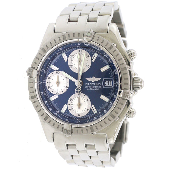 Breitling Chronomat A13352 40mm Blue Index Stainless Steel