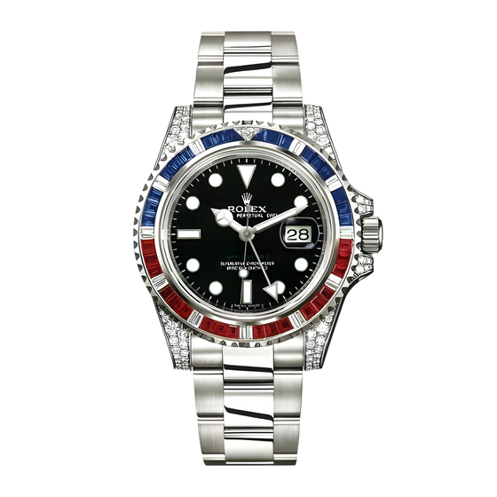 Rolex GMT Master II 40 mm 116759SANRDB White Gold/Diamonds Black