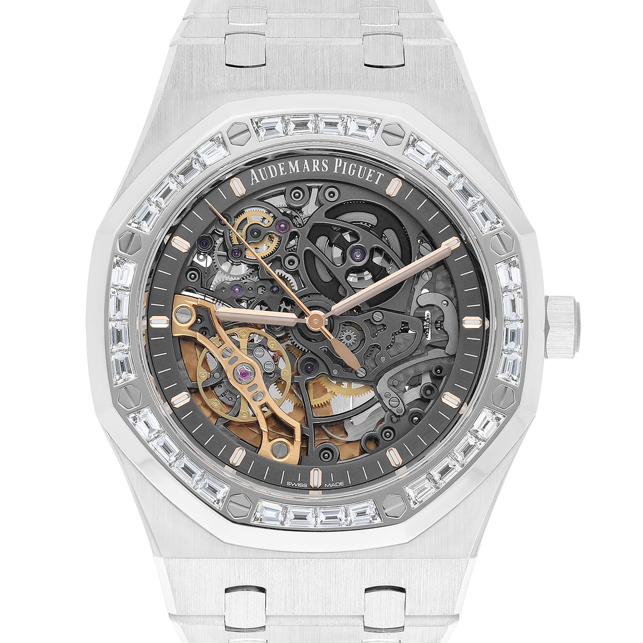 Audemars Piguet Royal Oak Double Balance Wheel Openworked 41 mm 15412BC.ZZ.1220BC.01 White Gold/Diamonds Analog