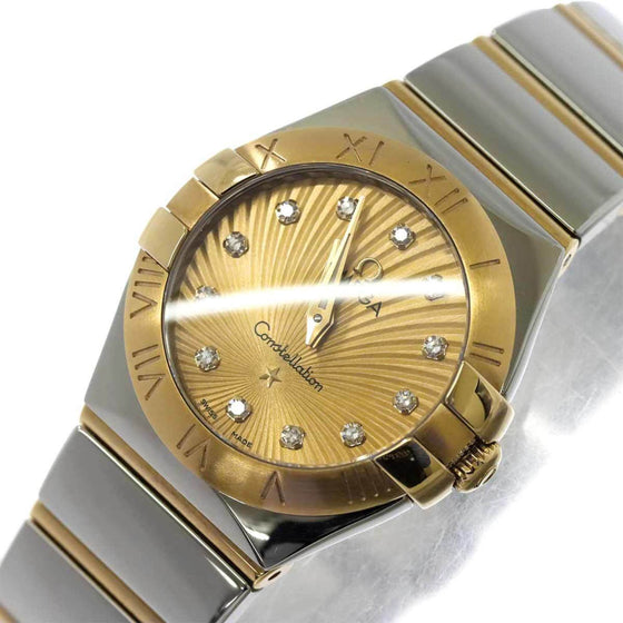 OMEGA 123.25.24.60.57.001 CONSTELLATION QUARTZ 24mm STEEL AND YELLOW GOLD BRAND NEW