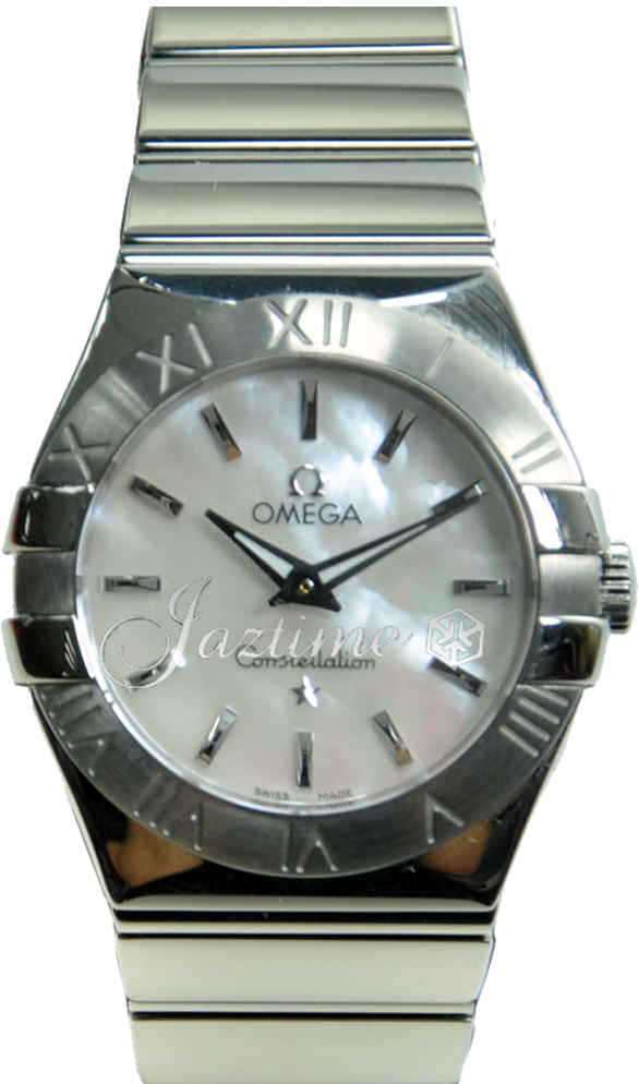 OMEGA 123.10.27.60.05.002 CONSTELLATION QUARTZ 27mm STEEL BRAND NEW