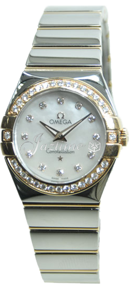OMEGA 123.25.27.60.55.005 CONSTELLATION QUARTZ 27mm STEEL AND RED GOLD BRAND NEW