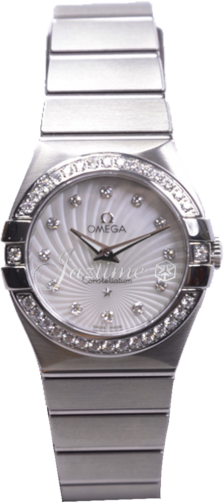 OMEGA 123.15.27.60.55.002 CONSTELLATION QUARTZ 27mm STEEL BRAND NEW