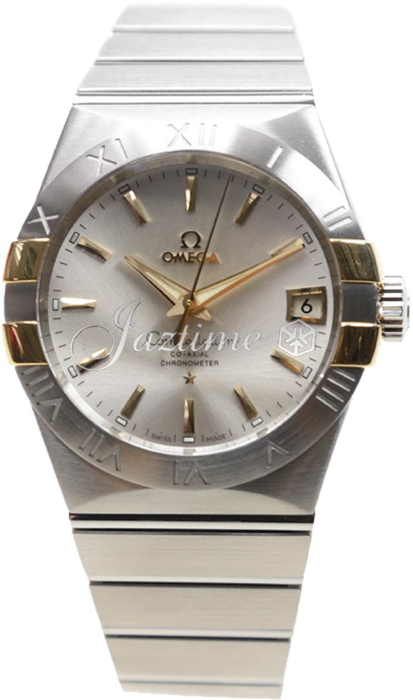 OMEGA 123.20.38.21.02.005 CONSTELLATION CO-AXIAL 38mm STEEL AND YELLOW GOLD - BRAND NEW