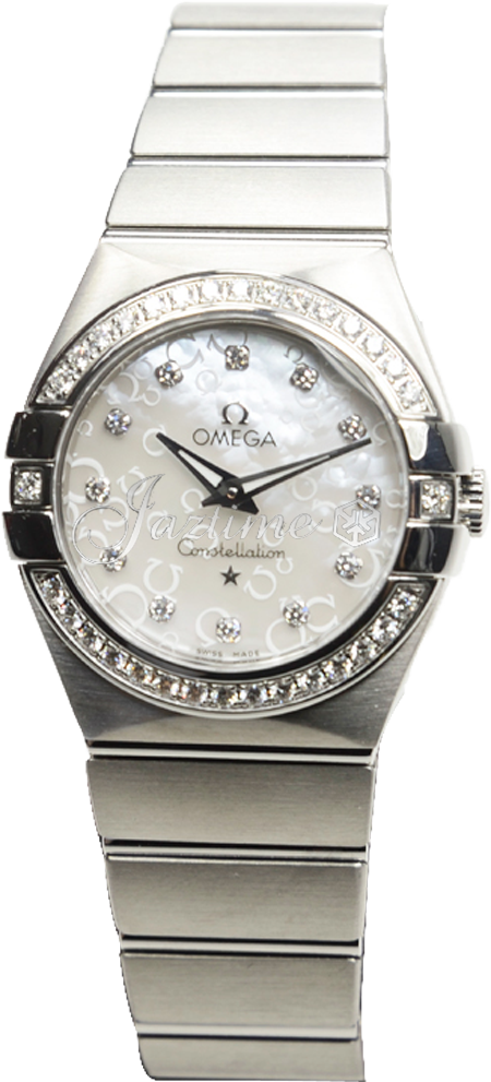 OMEGA 123.15.27.60.55.005 CONSTELLATION QUARTZ 27mm STEEL BRAND NEW