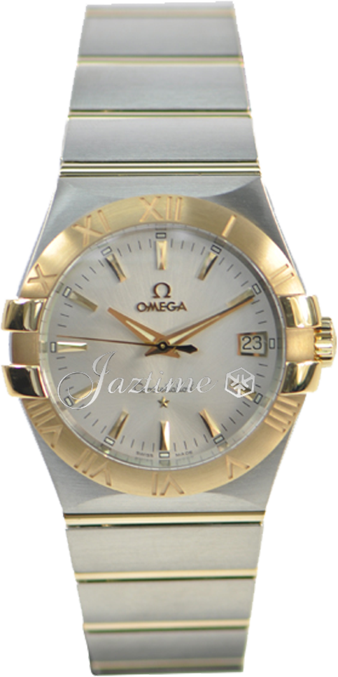 OMEGA 123.20.35.60.02.002 CONSTELLATION QUARTZ 35mm STEEL AND YELLOW GOLD - BRAND NEW