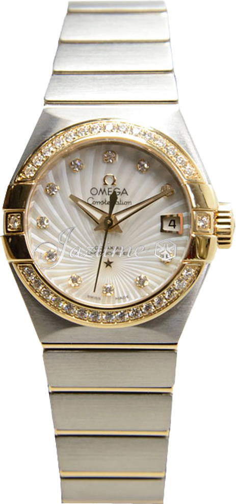 OMEGA 123.25.27.20.55.002 CONSTELLATION CO-AXIAL 27mm STEEL AND YELLOW GOLD - BRAND NEW