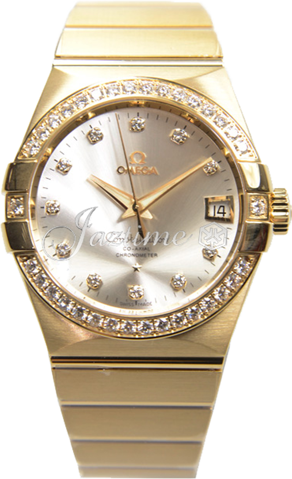 OMEGA 123.55.38.21.52.002 CONSTELLATION CO-AXIAL 38mm YELLOW GOLD - BRAND NEW