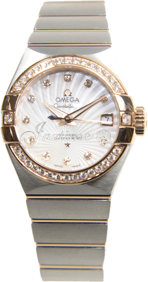 OMEGA 123.25.27.20.55.001 CONSTELLATION CO-AXIAL 27mm STEEL AND RED GOLD - BRAND NEW