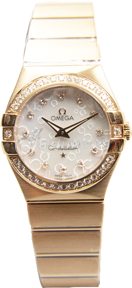 OMEGA 123.55.27.60.55.015 CONSTELLATION QUARTZ 27mm RED GOLD BRAND NEW