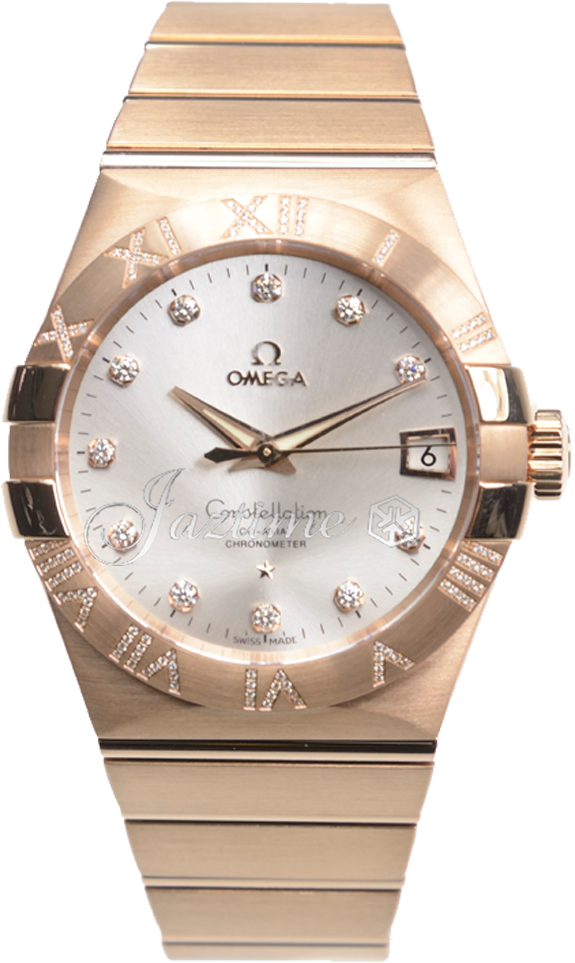 OMEGA 123.55.38.21.52.007 CONSTELLATION CO-AXIAL 38mm RED GOLD - BRAND NEW