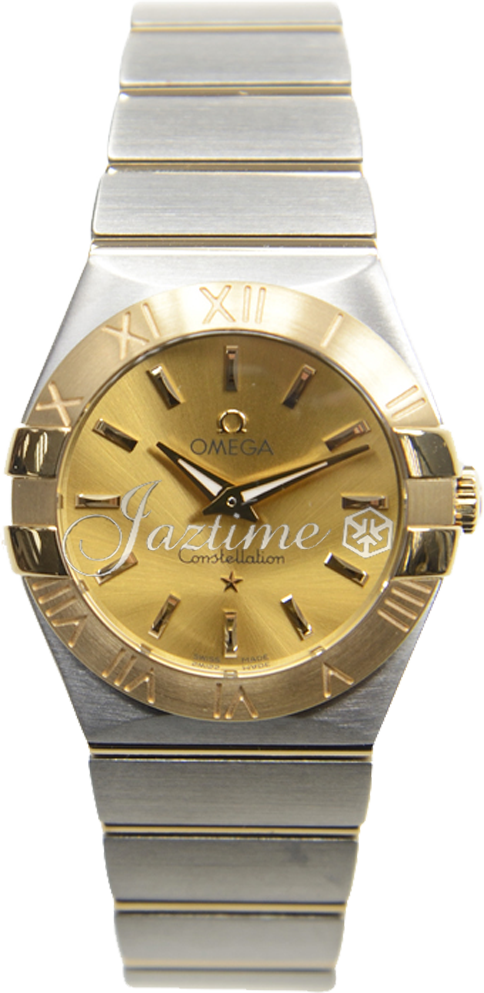 OMEGA 123.20.27.60.08.001 CONSTELLATION QUARTZ 27mm STEEL AND YELLOW GOLD BRAND NEW