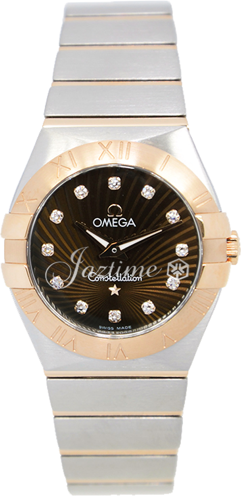 OMEGA 123.20.27.60.63.001 CONSTELLATION QUARTZ 27mm STEEL AND RED GOLD BRAND NEW