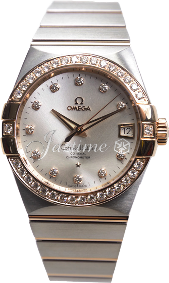 OMEGA 123.25.38.21.52.001 CONSTELLATION CO-AXIAL 38mm STEEL AND RED GOLD - BRAND NEW
