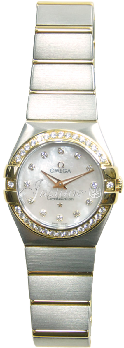 OMEGA 123.25.27.60.55.003 CONSTELLATION QUARTZ 27mm STEEL AND YELLOW GOLD BRAND NEW