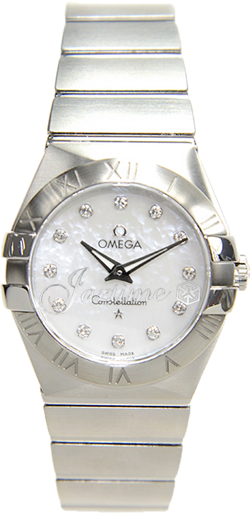 OMEGA 123.10.27.60.55.001 CONSTELLATION QUARTZ 27mm STEEL BRAND NEW