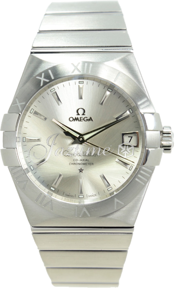 Omega Constellation Automatic 123.10.38.21.02.001 38mm Silver Index Stainless Steel - BRAND NEW