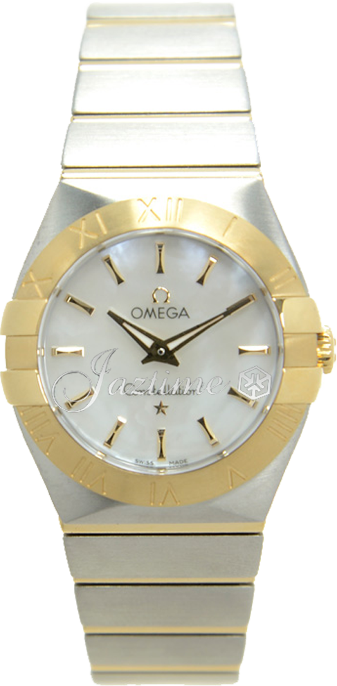 OMEGA 123.20.27.60.05.002 CONSTELLATION QUARTZ 27mm STEEL AND YELLOW GOLD BRAND NEW