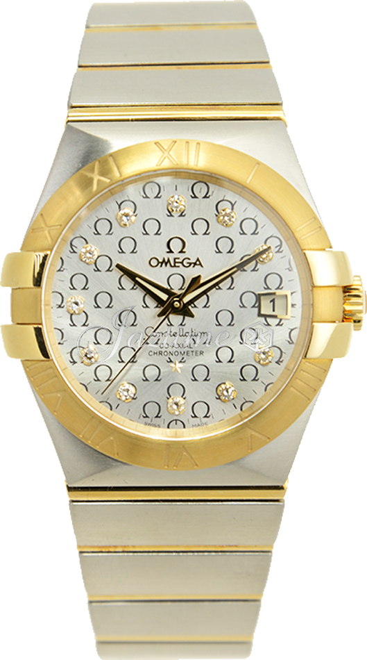 OMEGA 123.20.35.20.52.004 CONSTELLATION CO-AXIAL 35mm YELLOW GOLD - BRAND NEW