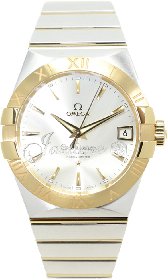 OMEGA 123.20.38.21.02.002 CONSTELLATION CO-AXIAL 38mm STEEL AND YELLOW GOLD - BRAND NEW