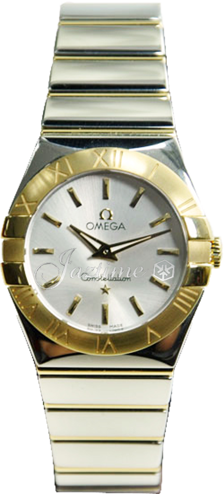 OMEGA 123.20.27.60.02.004 CONSTELLATION QUARTZ 27mm STEEL AND YELLOW GOLD BRAND NEW