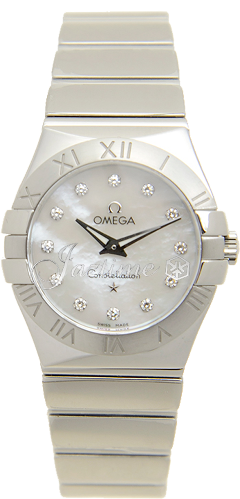 OMEGA 123.10.27.60.55.002 CONSTELLATION QUARTZ 27mm STEEL BRAND NEW