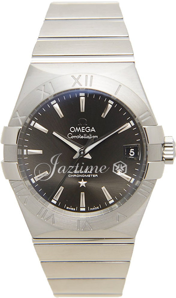 Omega Constellation Co-Axial Automatic 123.10.38.21.06.001 38mm Dark Grey Index Stainless Steel - BRAND NEW