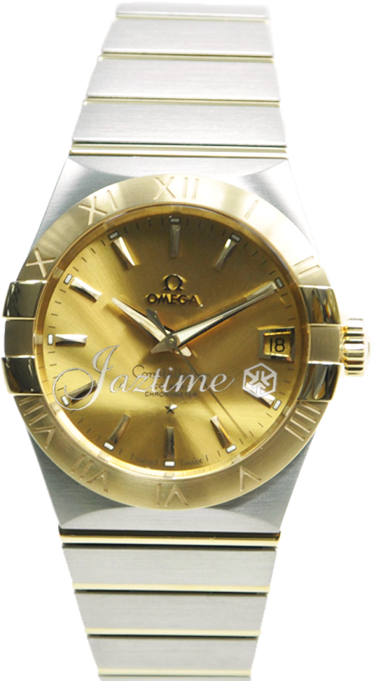 OMEGA 123.20.38.21.08.001 CONSTELLATION CO-AXIAL 38mm STEEL AND YELLOW GOLD - BRAND NEW