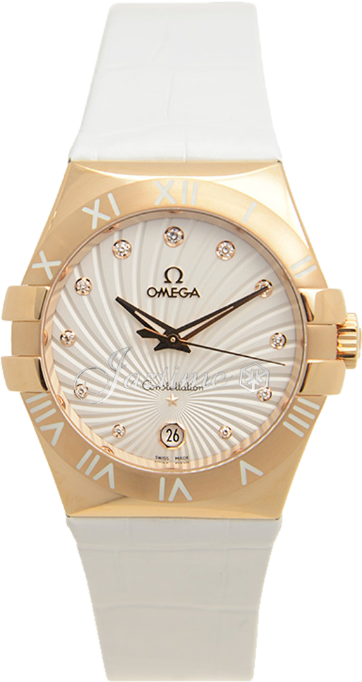 OMEGA 123.53.35.60.52.001 CONSTELLATION QUARTZ 35mm RED GOLD BRAND NEW