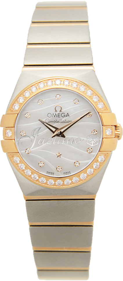 OMEGA 123.25.24.60.55.012 CONSTELLATION QUARTZ 24mm STEEL AND RED GOLD BRAND NEW