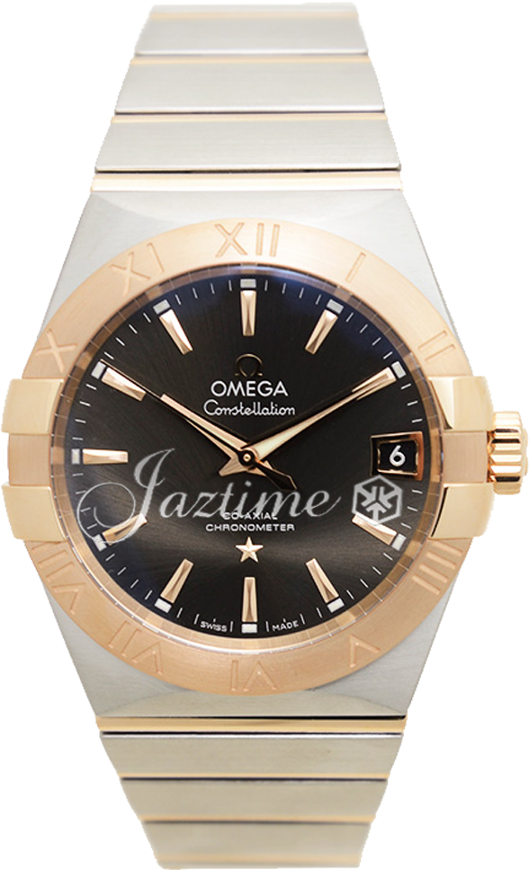 OMEGA 123.20.38.21.06.002 CONSTELLATION CO-AXIAL 38mm STEEL AND RED GOLD - BRAND NEW