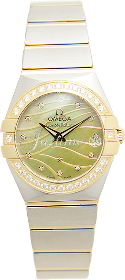OMEGA 123.25.24.60.57.001 CONSTELLATION QUARTZ 24mm STEEL AND YELLOW GOLD BRAND NEW