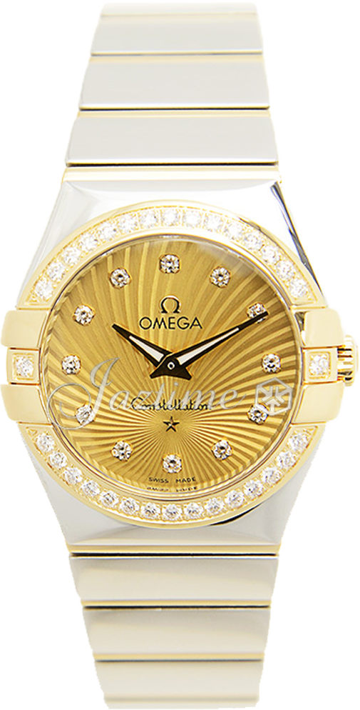 OMEGA 123.25.27.60.58.002 CONSTELLATION QUARTZ 27mm STEEL AND YELLOW GOLD BRAND NEW