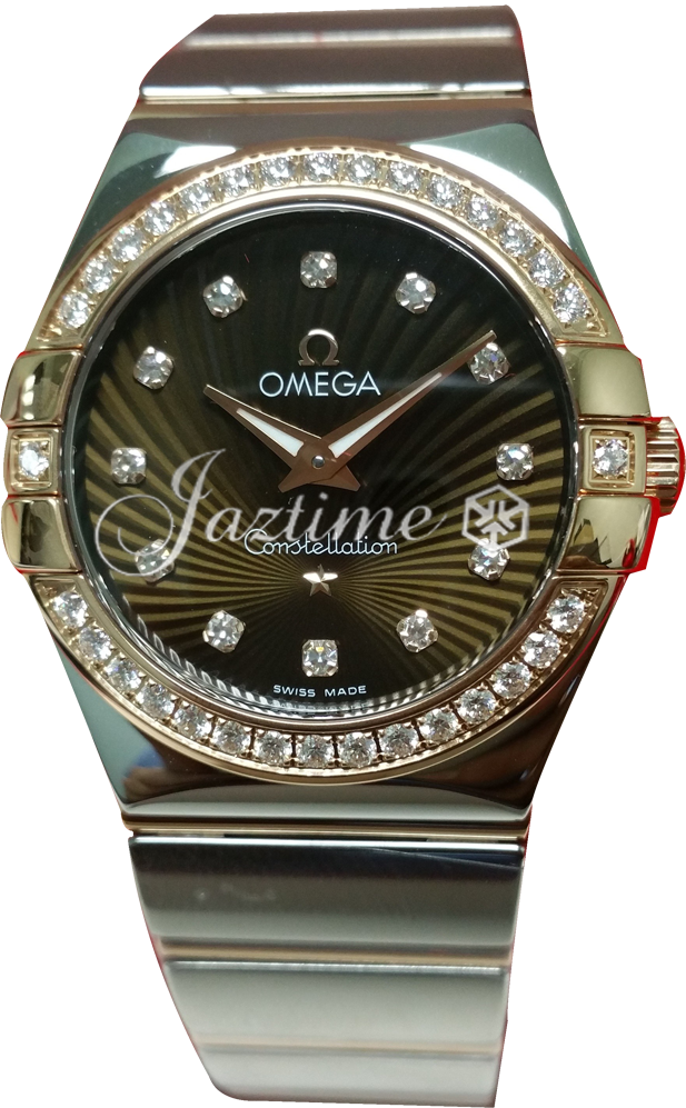 OMEGA 123.25.27.60.63.002 CONSTELLATION QUARTZ 27mm STEEL AND RED GOLD BRAND NEW