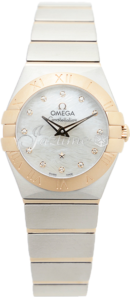 Omega 123.20.24.60.55.007 Constellation Quartz 24mm Steel And Red Gold BRAND NEW