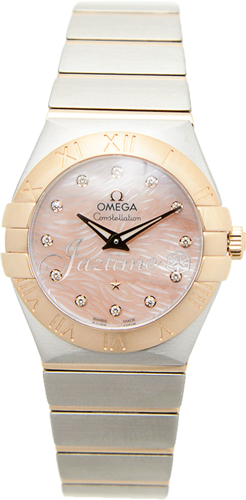 OMEGA 123.20.27.60.57.004 CONSTELLATION QUARTZ 27mm STEEL AND RED GOLD BRAND NEW