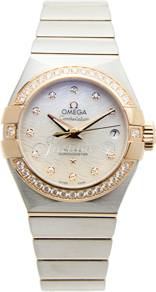 OMEGA 123.25.27.20.55.006 CONSTELLATION CO-AXIAL 27mm STEEL AND RED GOLD - BRAND NEW