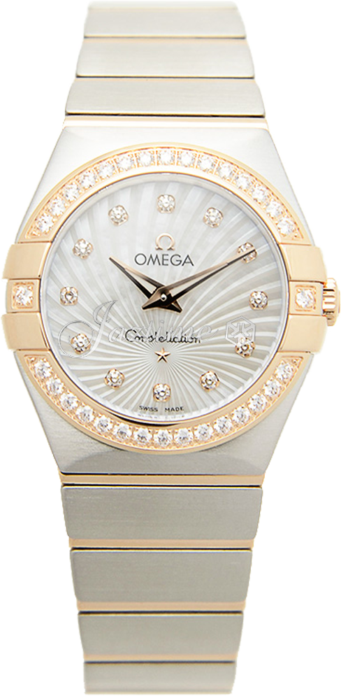 OMEGA 123.25.27.60.55.002 CONSTELLATION QUARTZ 27mm STEEL AND RED GOLD BRAND NEW