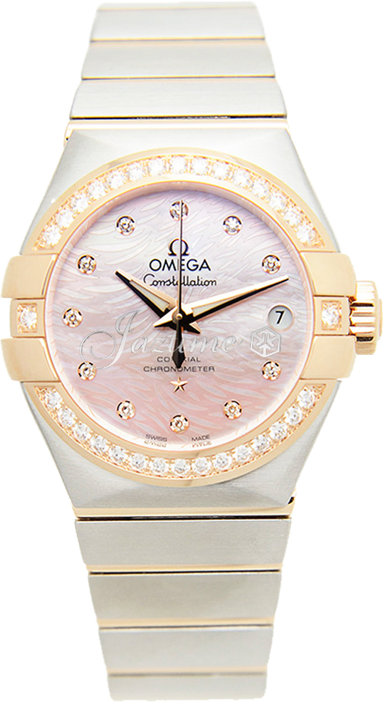 OMEGA 123.25.27.20.57.004 CONSTELLATION CO-AXIAL 27mm STEEL AND RED GOLD - BRAND NEW