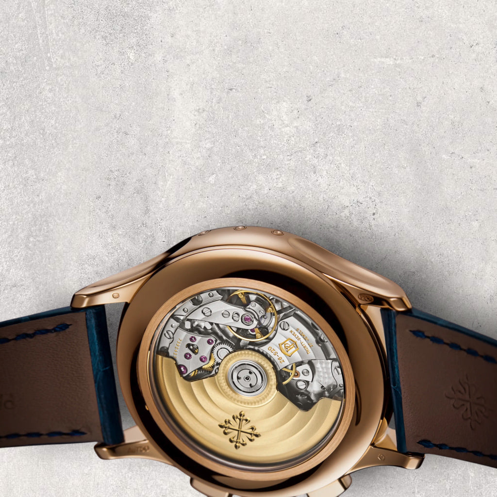 Patek Philippe Complications 5905R/1A-001 Flyback Chronograph Annual Calendar Rose Gold Blue Dial