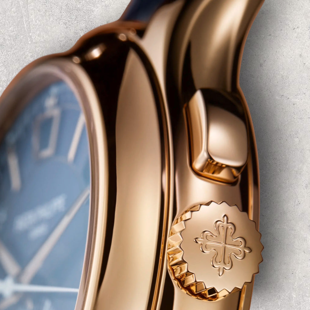 Patek Philippe Complications 5905R/1A-001 Flyback Chronograph Annual Calendar Rose Gold Blue Dial