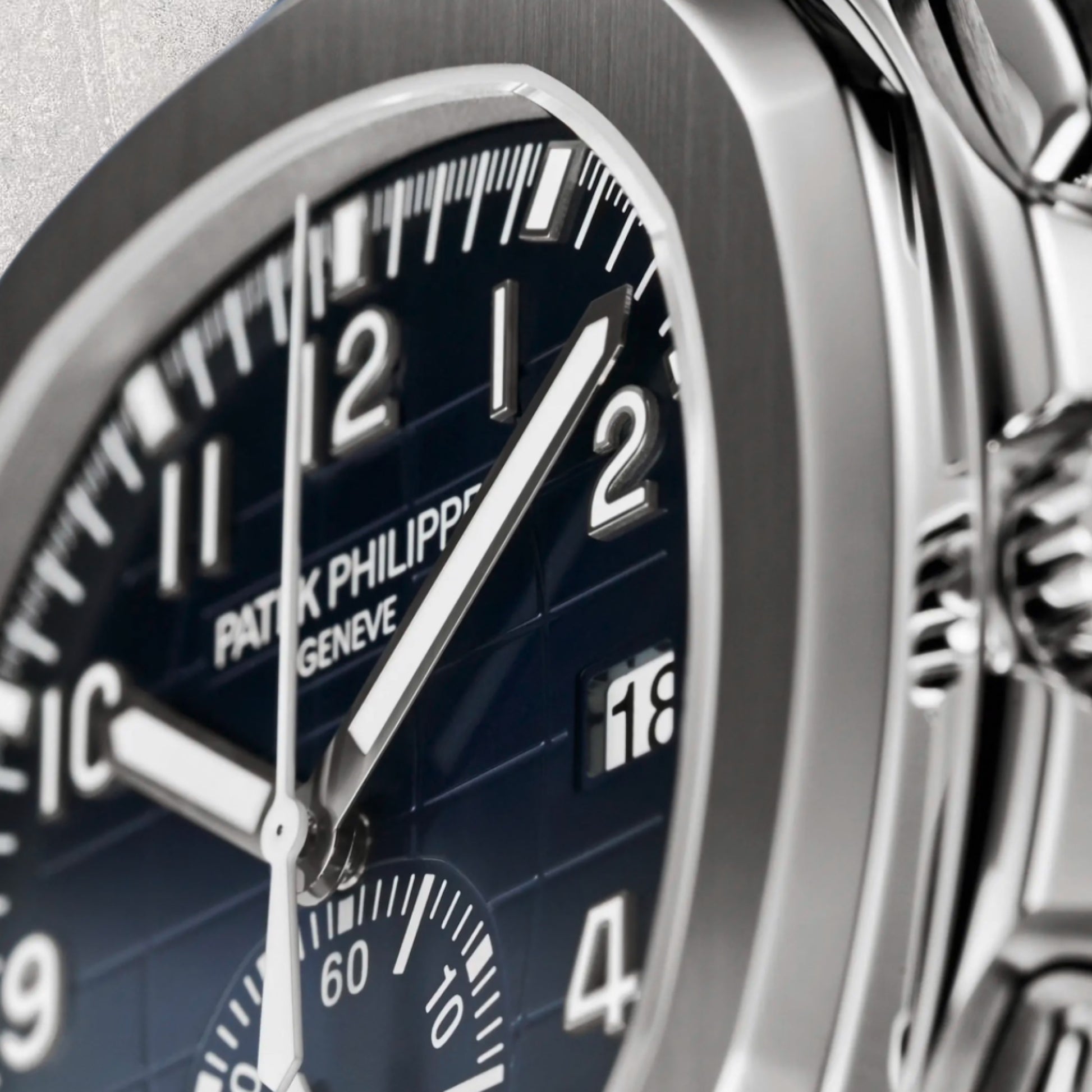 Patek Philippe Aquanaut 5968G-001 Chronograph Blue Dial White Gold